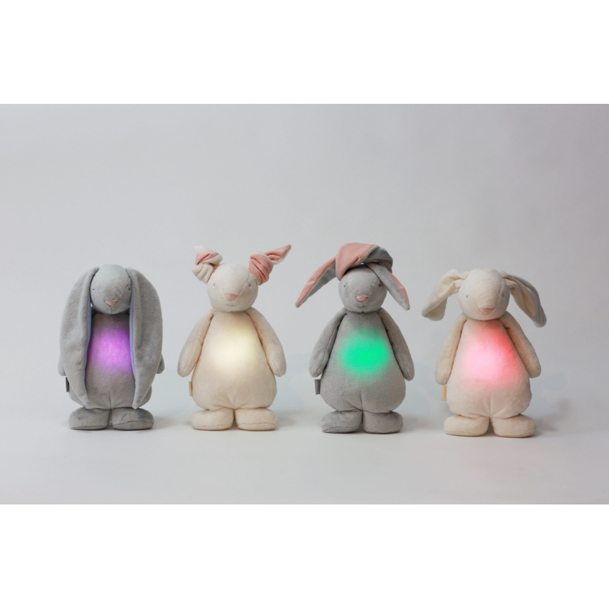 Moonie - Amico di coccole con una melodia e luce coniglietto crema