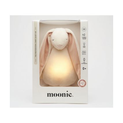 Moonie - Compagno di coccole con melodia e luce 2.0 coniglietto powder