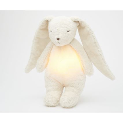 Moonie - Compagno di coccole con melodia e luce coniglietto 2.0 organic polar