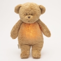 Moonie - Compagno di coccole con melodia e luce orsacchiotto 2.0 organic cappuccino