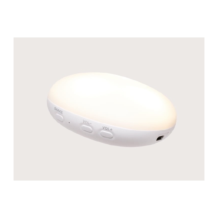 Moonie - Compagno di coccole con melodia e luce orsacchiotto 2.0 organic cappuccino