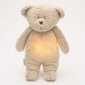 Moonie - Compagno di coccole con melodia e luce orsacchiotto 2.0 organic sabbia