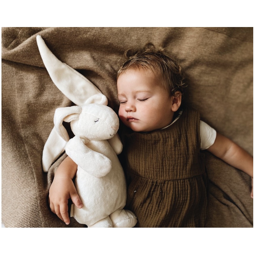 Moonie - Doudou avec mélodie et lumière lapin 2.0 cream