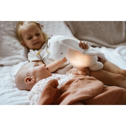 Moonie - Doudou avec mélodie et lumière lapin 2.0 nuage
