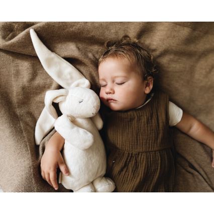 Moonie - Doudou avec mélodie et lumière lapin 2.0 organic cappuccino