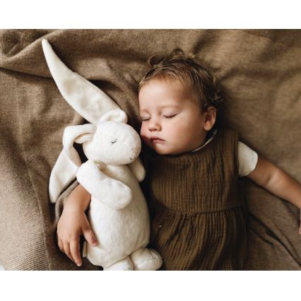 Moonie - Doudou avec mélodie et lumière lapin 2.0 organic sable