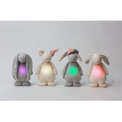 Moonie - Doudou avec mélodie et lumière lapin sky