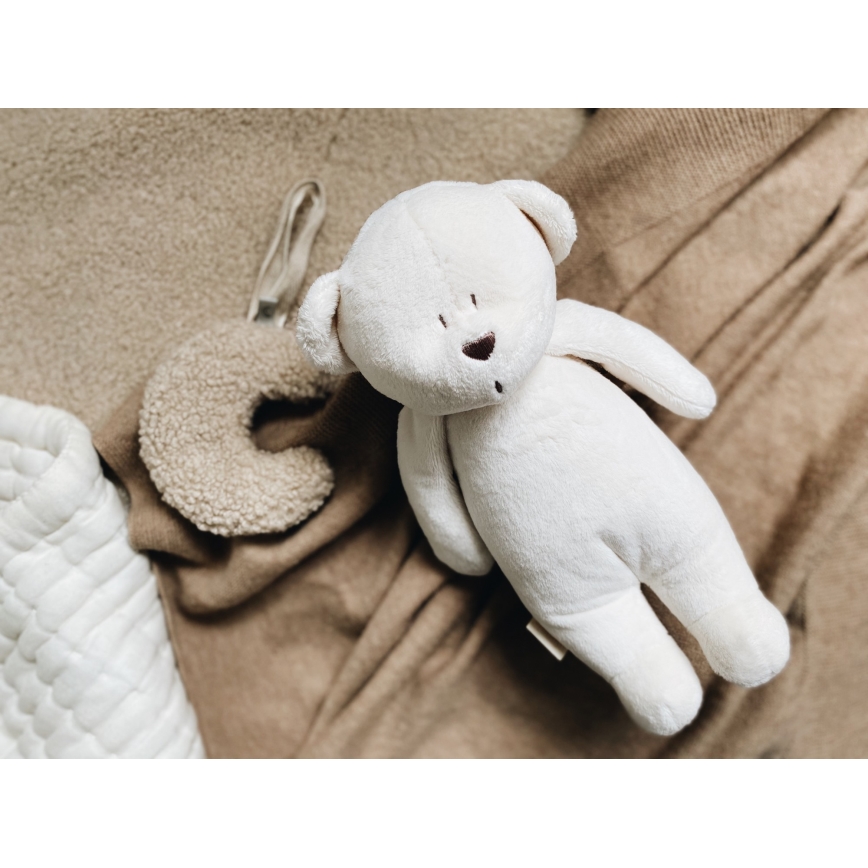 Moonie - Doudou avec mélodie et lumière ourson 2.0 cream