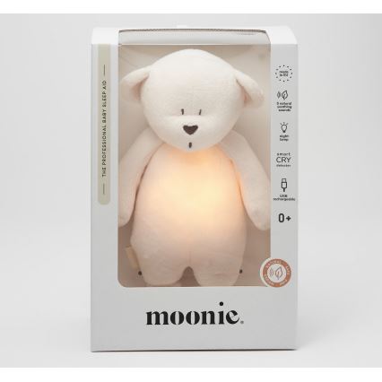 Moonie - Doudou avec mélodie et lumière ourson 2.0 cream