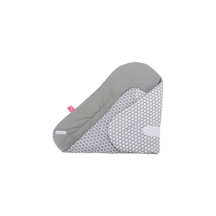 MOTHERHOOD - Coperta Swaddle con imbottitura cocco CLASSICS 75x75 cm grigia