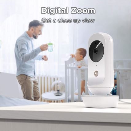 Motorola VM35-2 - Babyphone rechargeable avec 2 caméras, batterie 2000 mAh