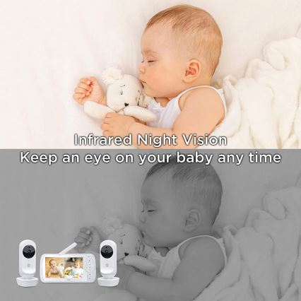 Motorola VM35-2 - Wiederaufladbares Babyphone mit 2 Kameras, 2000 mAh