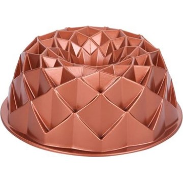 Moule à kouglof KITCHISIMO 24 cm diamant/cuivré