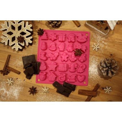 Moule en silicone pour chocolat TORO, rose