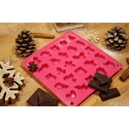 Moule en silicone pour chocolat TORO, rose