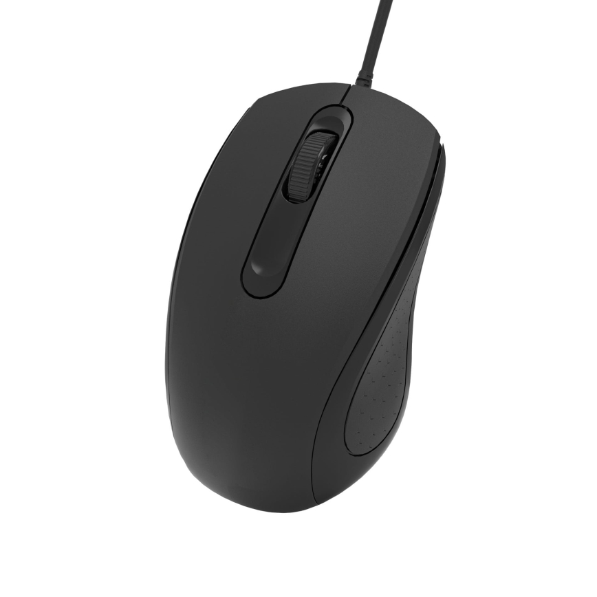 Mouse a filo 1200 DPI USB-C nero