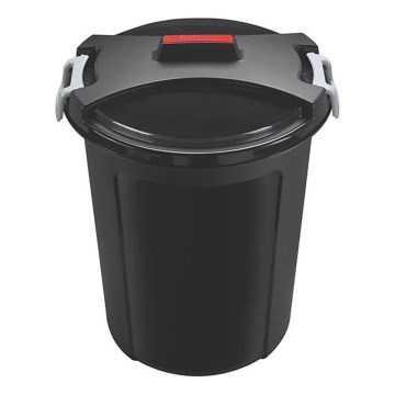 Mülleimer HEIDRUN 46 l schwarz