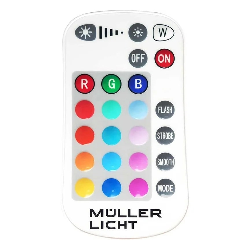 Müller-Licht - Dimmbarer LED-RGBW-Strahler für den Outdoor-Bereich LED/10W/230V IP65 + Fernbedienung