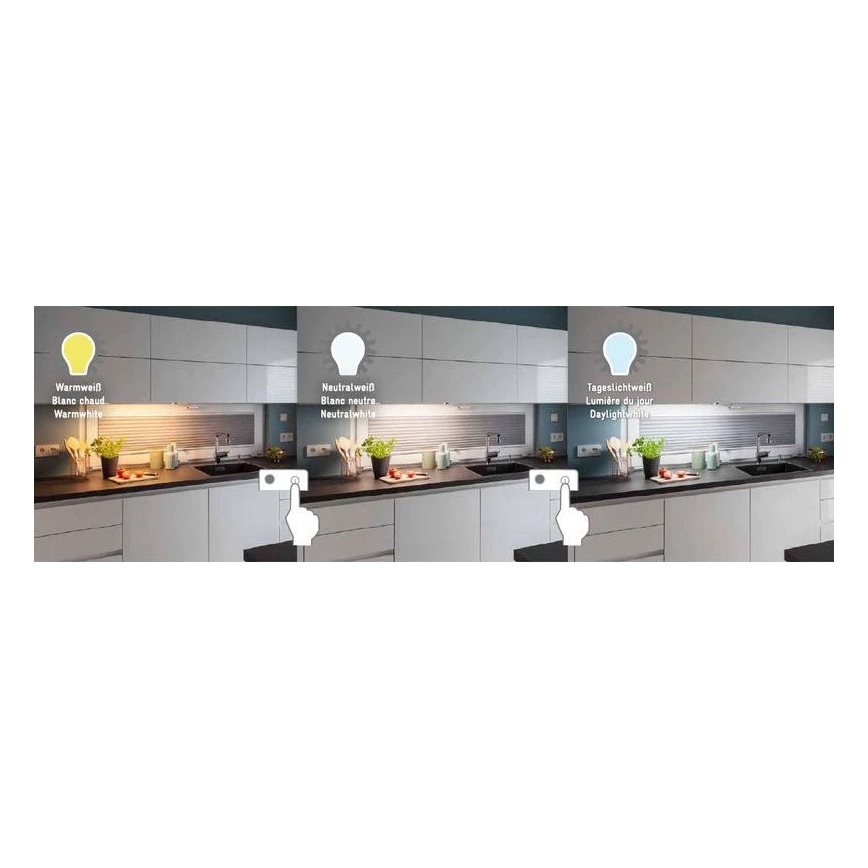 Müller-Licht - LED-Küchenunterbauleuchte mit Sensor CASSIA LED/8W/230V 3000/4000/6500K
