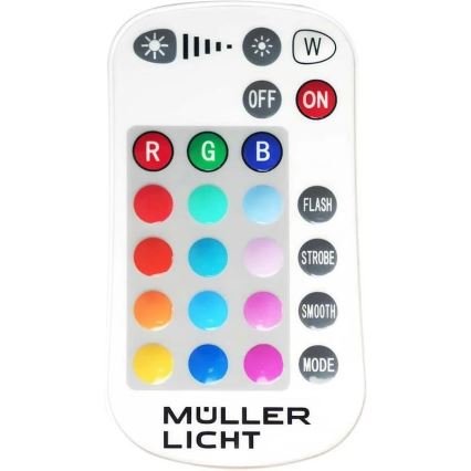 Müller-Licht - Proiettore LED RGBW dimmerabile per esterni LED/10W/230V IP65 + telecomando