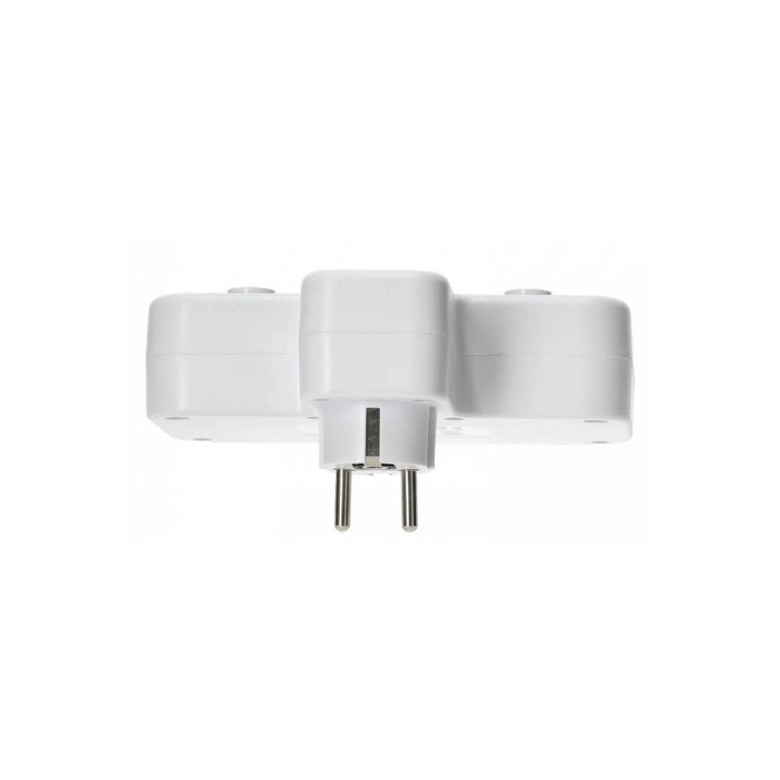 Multipresa con interruttore e illuminazione LED LINEA PRO 2 prese + 3 porte USB A/C SCHUKO 4000 K bianco