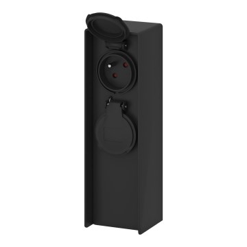 Multipresa verticale da esterno 2Z 230V IP44