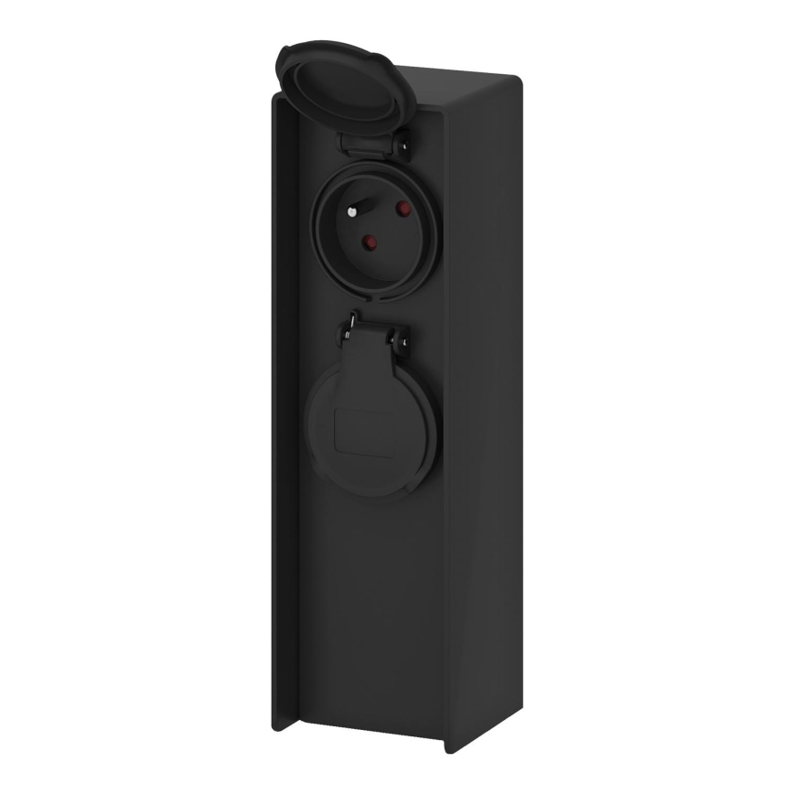 Multipresa verticale da esterno 2Z 230V IP44