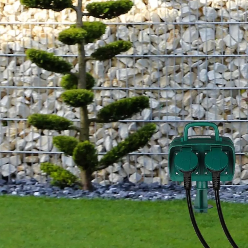 Multipresa verticale da esterno SCHUKO 4Z 230V IP44