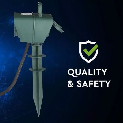 Multipresa verticale da esterno SCHUKO 4Z 230V IP44