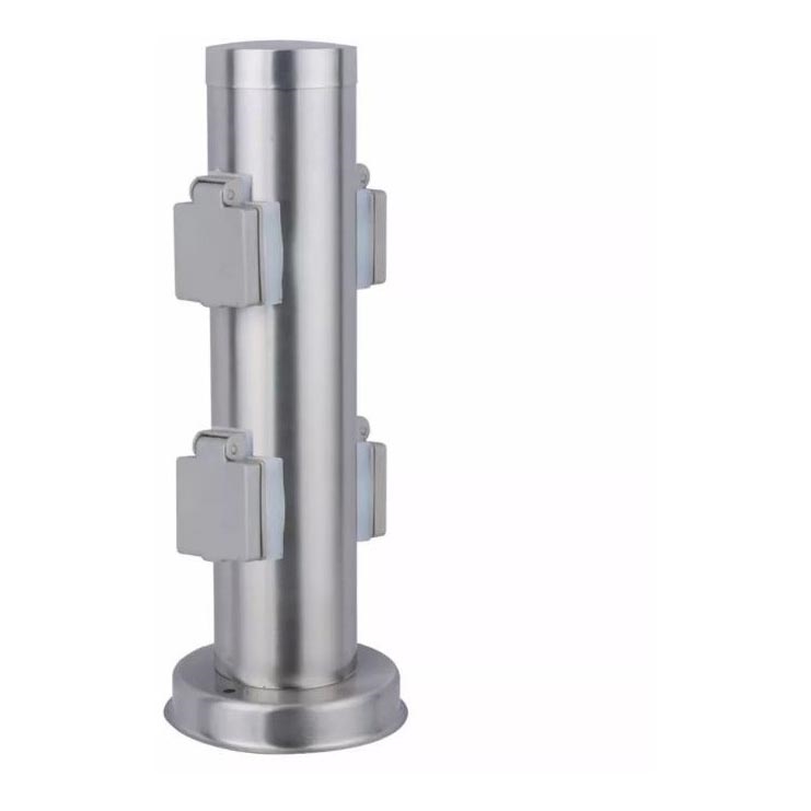 Multipresa verticale da esterno SYDNEY 4Z SCHUKO 230V IP44