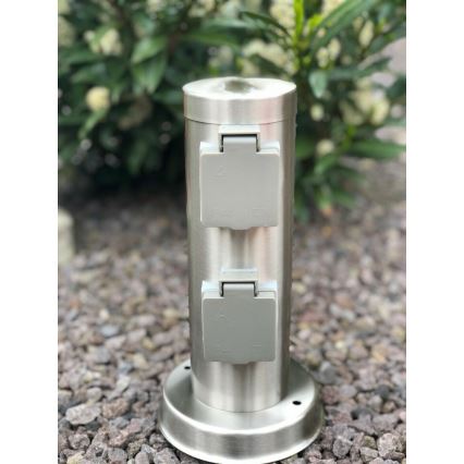 Multipresa verticale da esterno SYDNEY 4Z SCHUKO 230V IP44