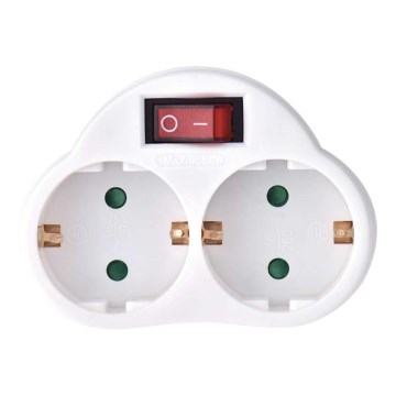 Multiprise avec interrupteur 2x16A/250V