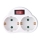 Multiprise avec interrupteur 2x16A/250V
