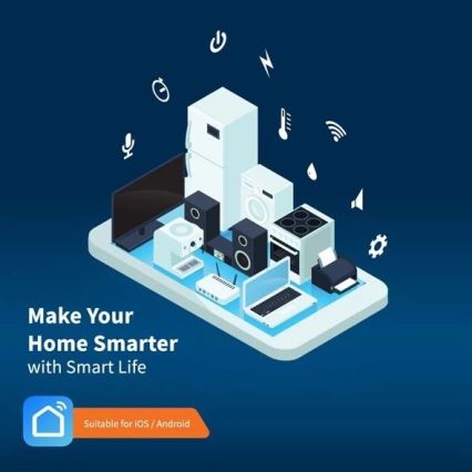 Multiprise avec interrupteur SMART 1,8 m 4Z + 4xUSB Wi-Fi Tuya