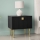 Nachttisch DORSET 50x50 cm schwarz/golden