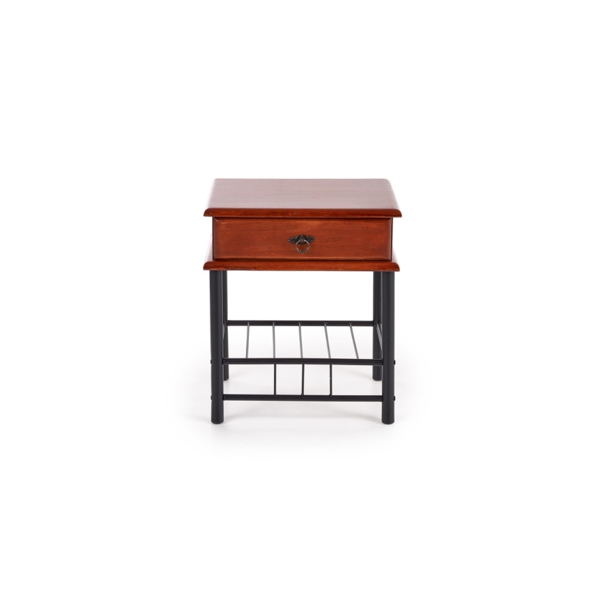 Nachttisch FIONA 55x48 cm braun/schwarz