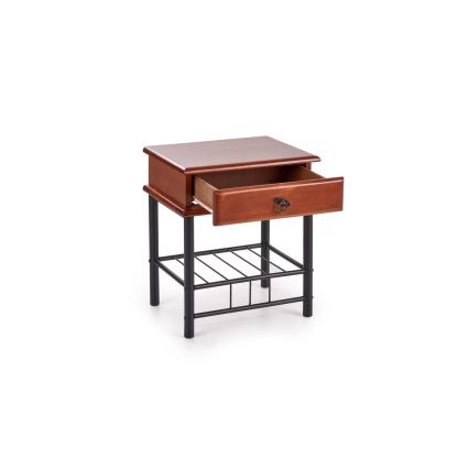 Nachttisch FIONA 55x48 cm braun/schwarz