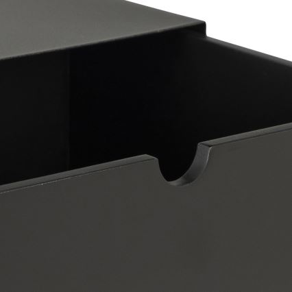 Nachttisch mit Wandmontage-Option BEKIM schwarz