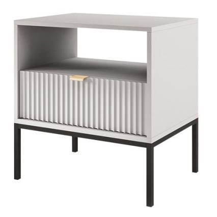 Nachttisch NOVA 56x54 cm grau/schwarz