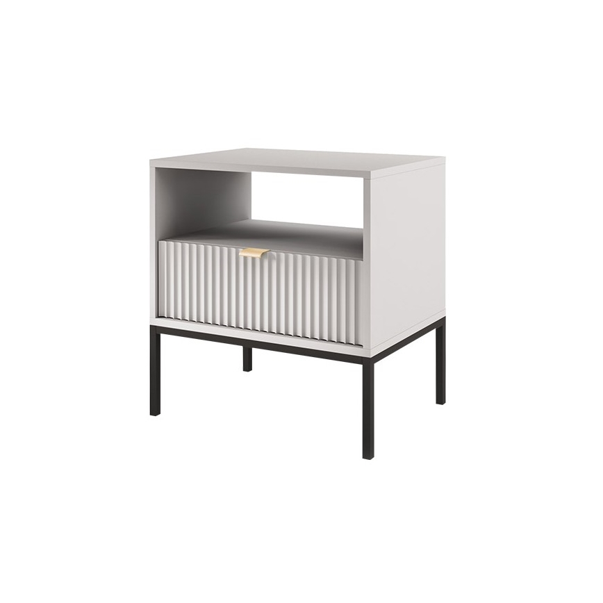 Nachttisch NOVA 56x54 cm grau/schwarz