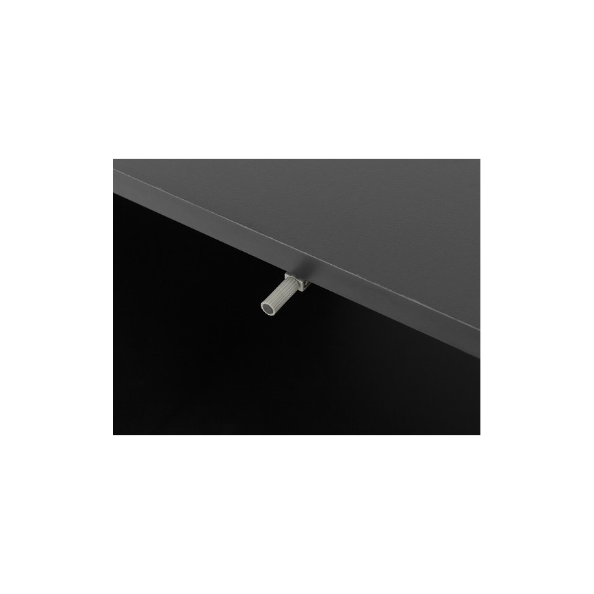 Nachttisch OVESSI 52x47 cm schwarz / Eiche Artisan