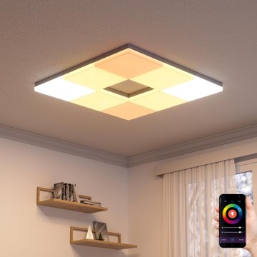 Nanoleaf - ENSEMBLE 3x plafonniers LED RGBW dimmables SKYLIGHT LED/18W/230V + 2xLED/16W/230V 2700-6500K Wi-Fi