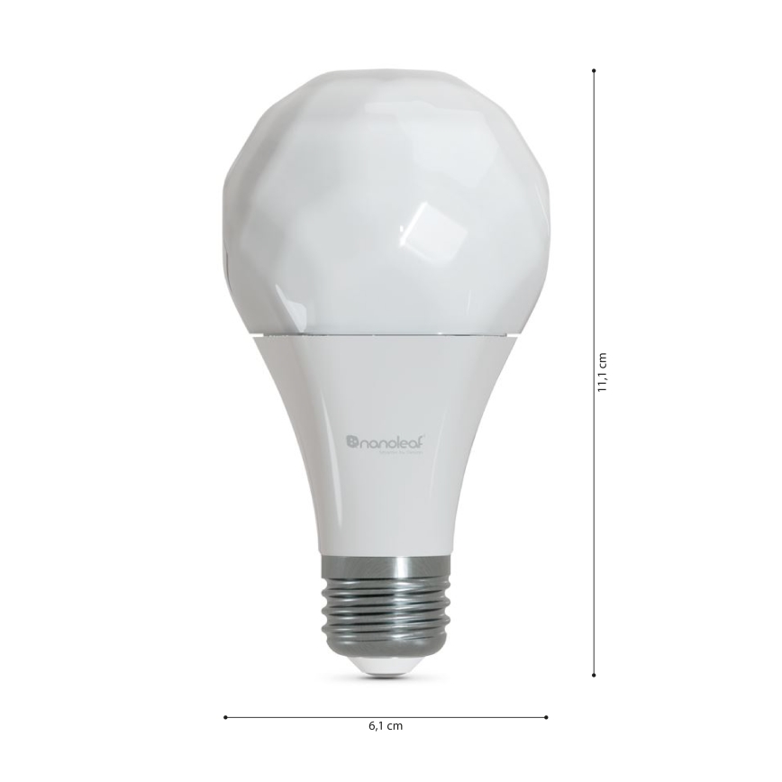 SET 3x Dimmbare Glühlampe (LED RGBW) ESSENTIALS A60 E27/8,5W/230V CRI90 2700-6500K Wi-Fi - Nanoleaf