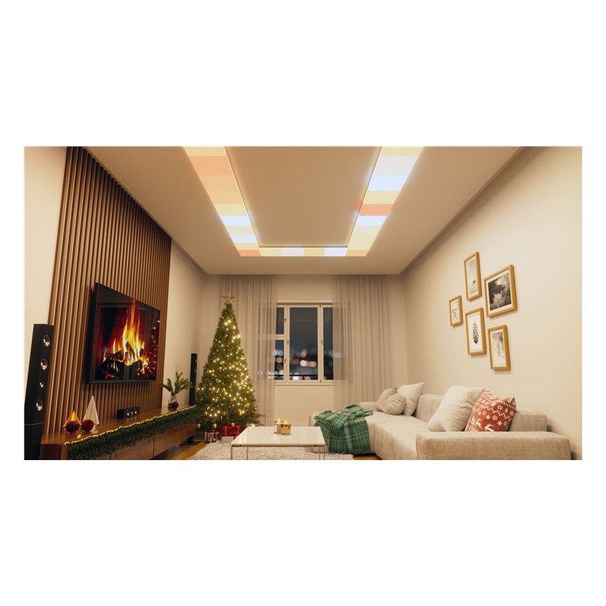 Nanoleaf - Set da 3 plafoniere LED RGBW dimmerabili SKYLIGHT LED/18W/230V + 2xLED/16W/230V 2700-6500K Wi-Fi