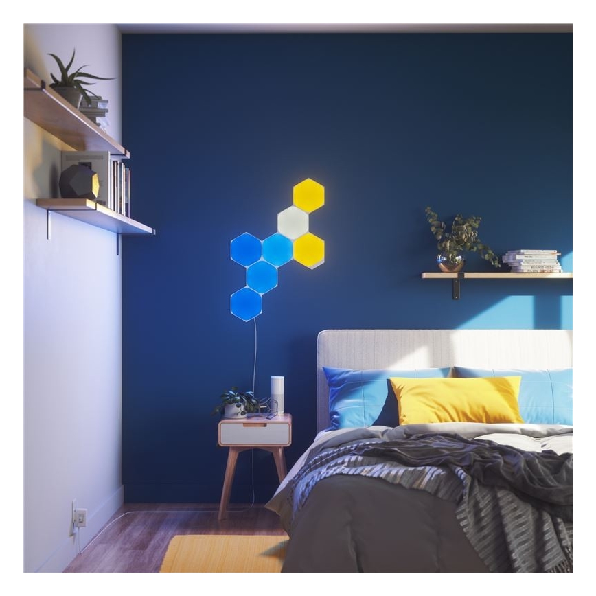 Nanoleaf - SET 9x Dimmbares LED-RGB-Panel SHAPES HEXAGON LED/2W/230V 1200-6500K Wi-Fi