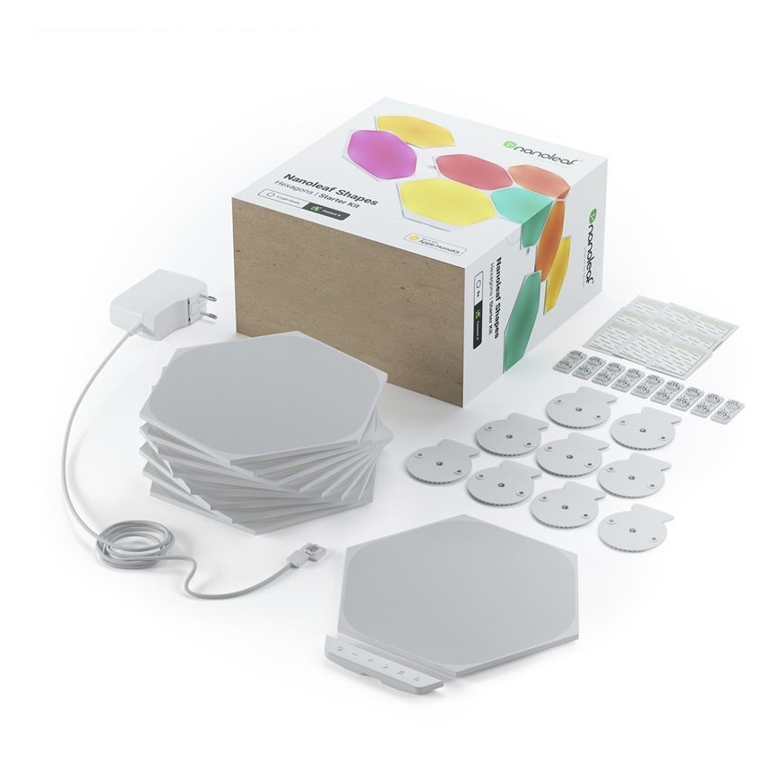 Nanoleaf - SET 9x Dimmbares LED-RGB-Panel SHAPES HEXAGON LED/2W/230V 1200-6500K Wi-Fi