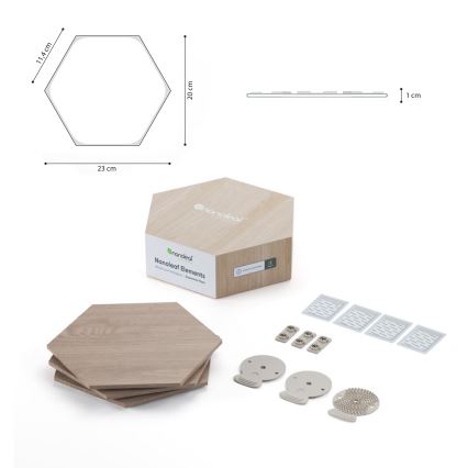 Nanoleaf - SET 3x Pannello LED dimmerabile HEXAGONS LED/2W/230V Wi-Fi