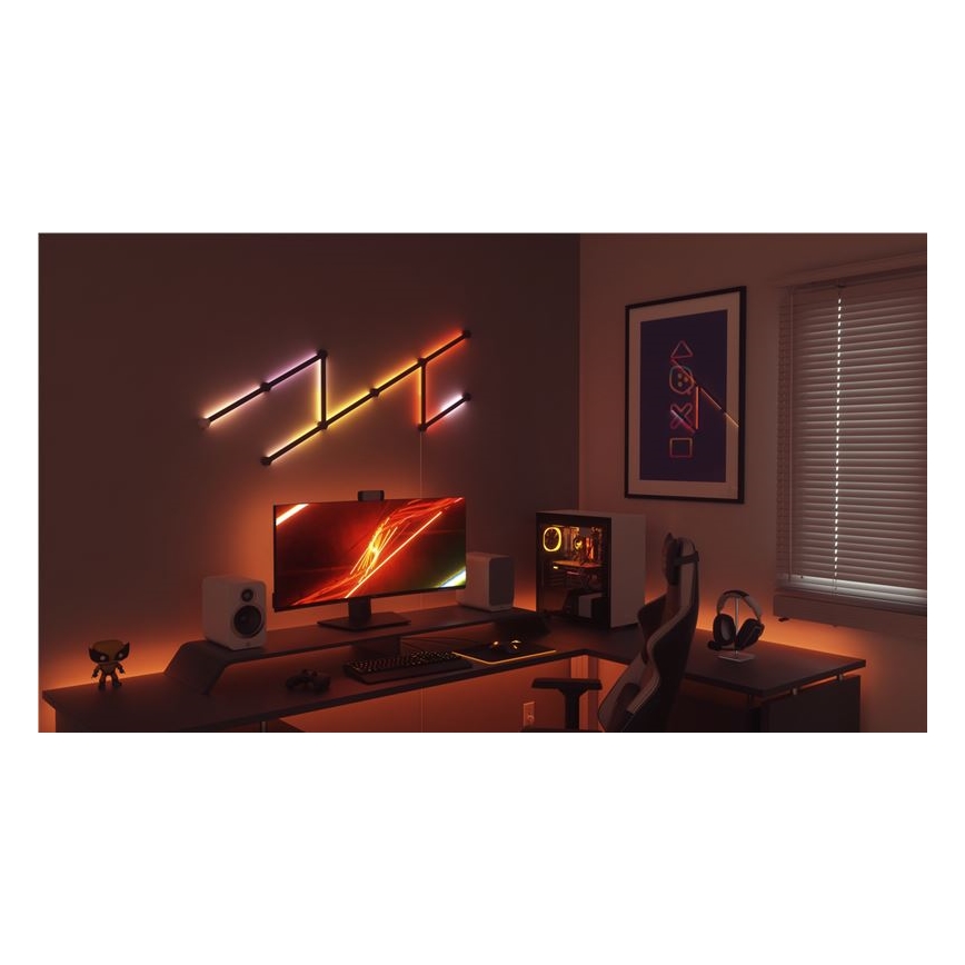 Nanoleaf - Set di coperture per binari LINES 9 pz nero opaco