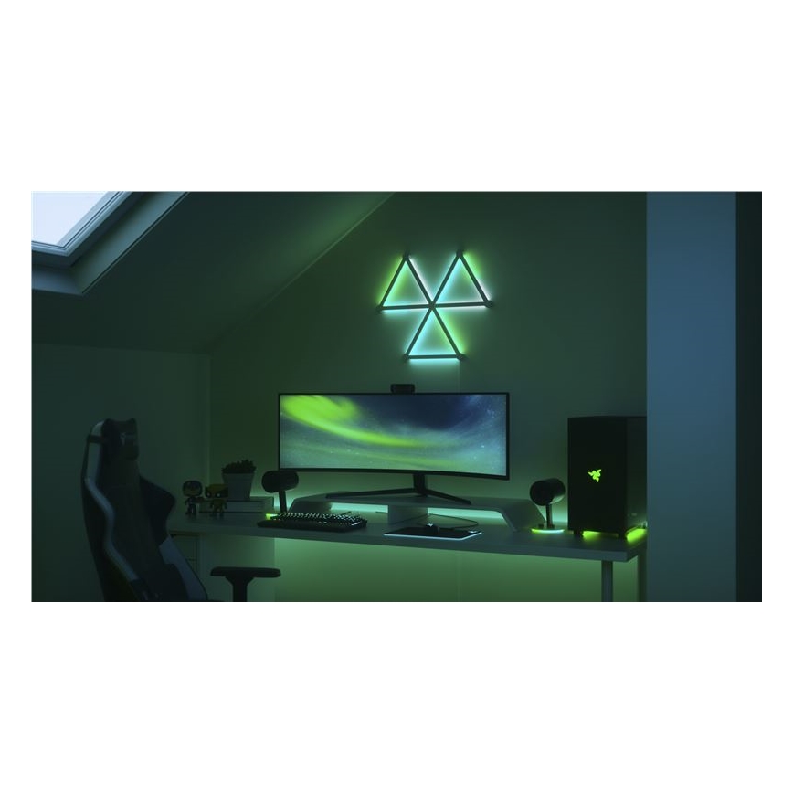 Nanoleaf - SET 9x LED RGBW Dimmerabile rotaia LINES LED/2W/230V 1200-6000K Wi-Fi