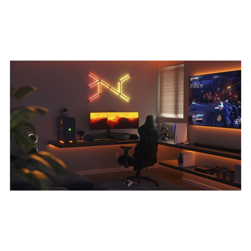 Nanoleaf - SET 9x LED RGBW Dimmerabile rotaia LINES LED/2W/230V 1200-6000K Wi-Fi